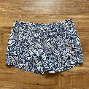 PATAGONIA 14 All-Wear 4” Twill Shorts Tropical Leaf Beach Hike Organic Cotton